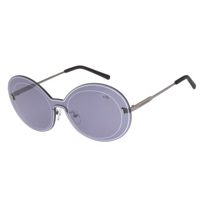 Óculos de Sol Feminino Double Lenses Prata 2491