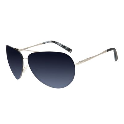 Óculos de Sol Unissex Chilli Beans Aviador Metal Azul
