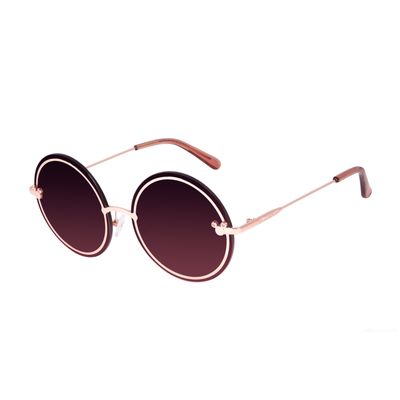 Óculos de Sol Feminino Minnie e Mickey Mouse Redondo Rosé