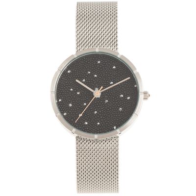 Relógio Analógico Feminino Chilli Beans Crystal Metal Brilho Prata