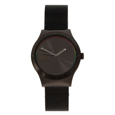 Relógio Analógico Unissex True Colors Be Proud Ônix