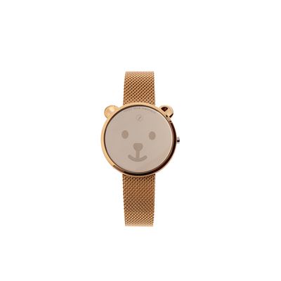 Relógio Digital Feminino Chilli Beans Urso Dourado