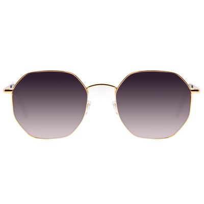 Óculos De Sol Unissex Chilli Beans Octagonal Fashion Dourado