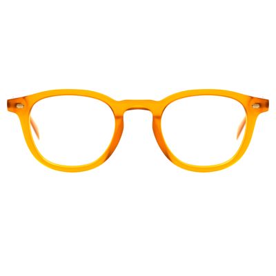 Armação Para Óculos De Grau Unissex Good Vibes Redondo Caramelo