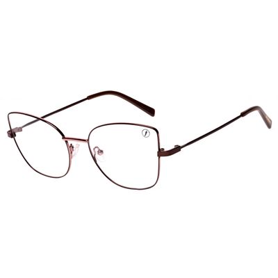Armação Para Óculos De Grau Feminino Chilli Beans Cat Rosa Marrom