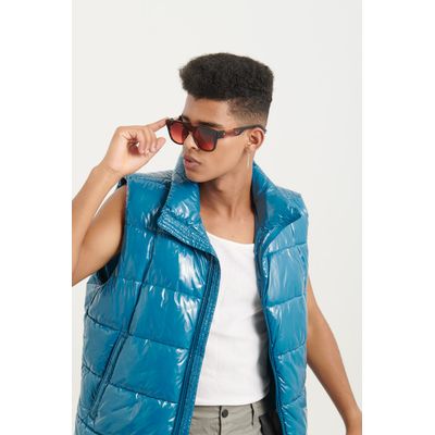 Óculos de Sol Masculino Alok Tech in Style Quadrado Azul