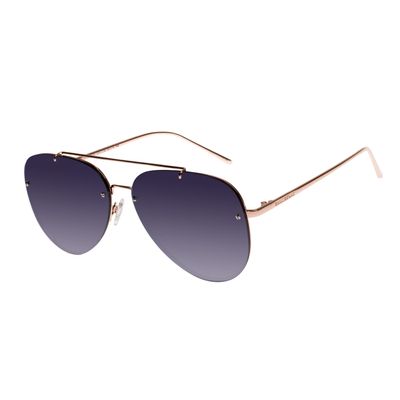 Óculos de Sol Unissex Chilli Beans Aviador Casual Metal Rose