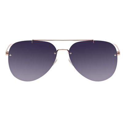 Óculos de Sol Unissex Chilli Beans Aviador Casual Metal Rose