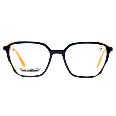 Armação Para Óculos De Grau Feminino Chilli Beans Premium Quadrado Marrom Dourado