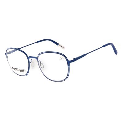 Armação Para Óculos de Grau Unissex Pantone Metal Slim Azul