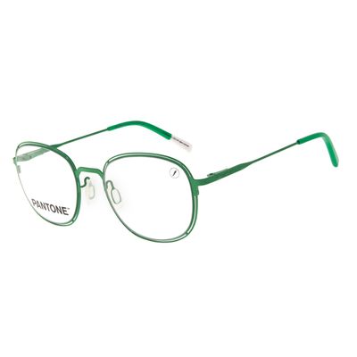 Armação Para Óculos de Grau Unissex Pantone Metal Slim Verde