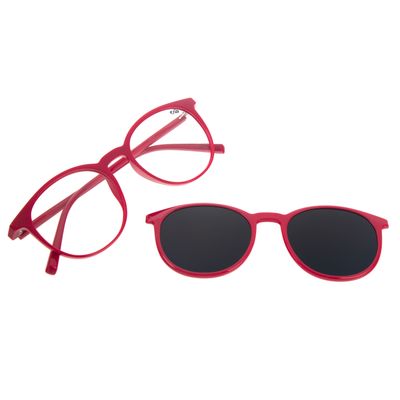 Armação Para Óculos de Grau Feminino Ótica Chilli Beans Multi TR90 Polarizado Vermelho
