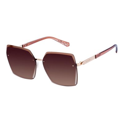 Óculos de Sol Feminino Chilli Hits 2 Simone Mendes Regime Fechado Degradê Marrom
