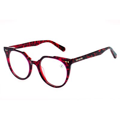 Armação Para Óculos de Grau Feminino Ótica Chilli Beans Cat Deconstructed Vermelho