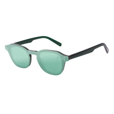 Armação Para Óculos de Grau Masculino Behind The Colors Relaxar Multi Narrow Polarizado Verde