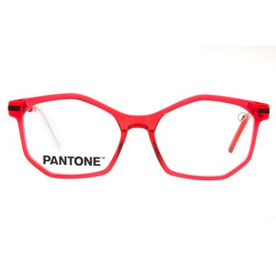 Armação Para Óculos de Grau Feminino Pantone Facetado Branco Brilho