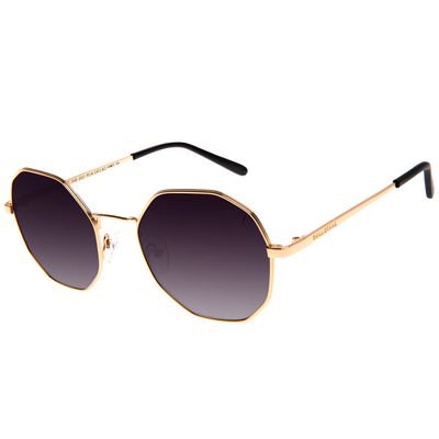 Óculos de Sol Feminino Chilli Beans Hexagonal Dourado
