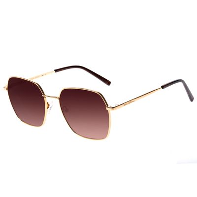 Óculos de Sol Feminino Ótica Chilli Beans Quadrado Metal Dourado