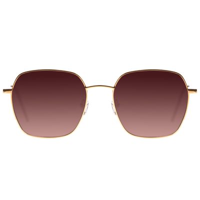Óculos de Sol Feminino Ótica Chilli Beans Quadrado Metal Dourado