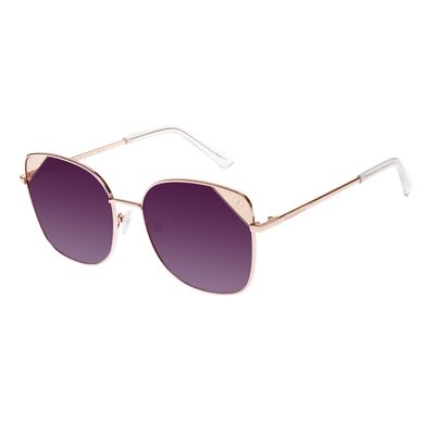 Óculos De Sol Feminino Chilli Beans Fashion Quadrado Rosé