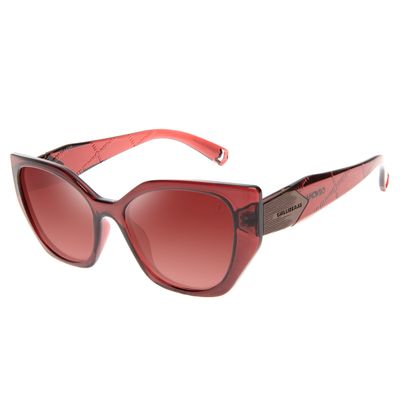 Óculos de Sol Feminino DC Comics Catwoman Vinho Polarizado