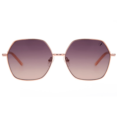 Óculos de Sol Feminino Chilli Beans Metal Hexagonal Degradê
