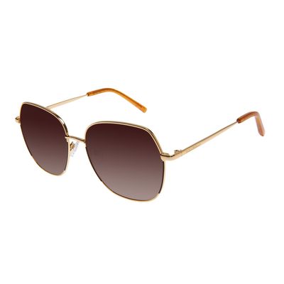 Óculos de Sol Feminino Chilli Beans Quadrado Dourado