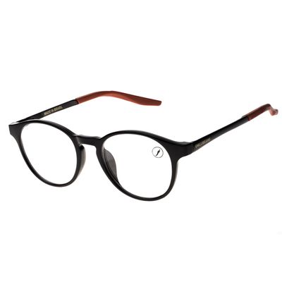 Armação Para Óculos de Grau Infantil Feminino Chilli Beans Duo Colors Redondo Preto