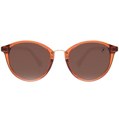Óculos de Sol Feminino Ótica Chilli Beans Redondo Laranja