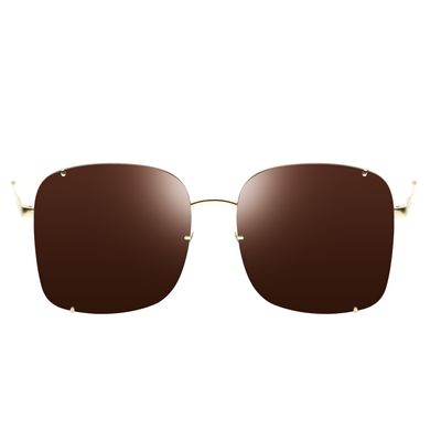 Óculos de Sol Feminino Chilli Beans Fashion Quadrado Dourado