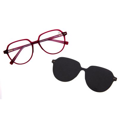 Armação Para Óculos De Grau Feminino Ótica Chilli Beans Multi Polarizado AC Vermelho