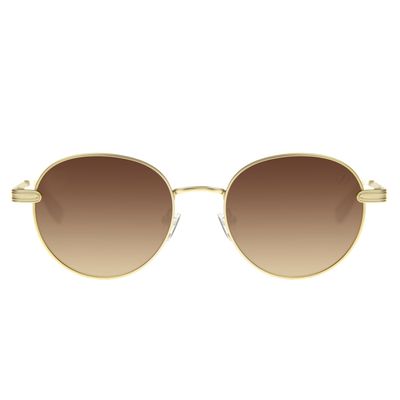Óculos de Sol Feminino Ótica Chilli Beans Redondo MT Dourado