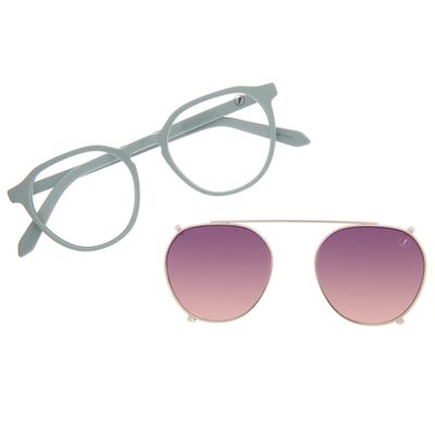 Armação Para Óculos de Grau Feminino Ótica Chilli Beans Multi Redondo Verde