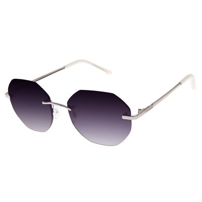 Óculos de Sol Feminino Ótica Chilli Beans Hexagonal Prata