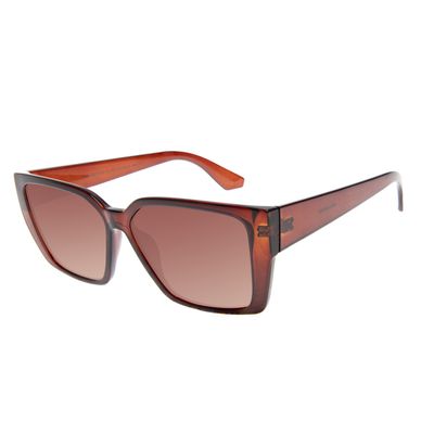 Óculos de Sol Feminino Ótica Chilli Beans Quadrado Clássico Degradê Marrom