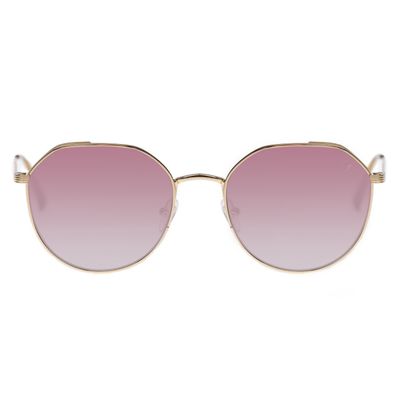 Óculos de Sol Feminino Chilli Beans Redondo Metal Marrom