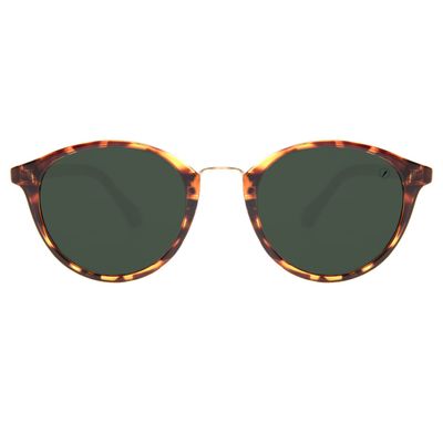 Óculos de Sol Feminino Ótica Chilli Beans Redondo Marrom Escuro