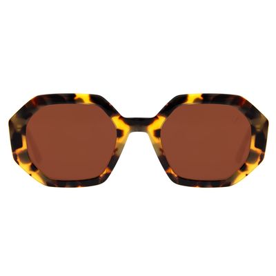 Óculos de Sol Feminino Premium Facetado Tartaruga