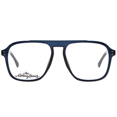 Armação Para Óculos de Grau Masculino Rolling Stones Satisfaction Quadrado Azul