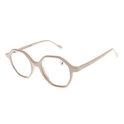 Armação Para Óculos de Grau Feminino Ótica Chilli Beans Hexagonal AC Branco