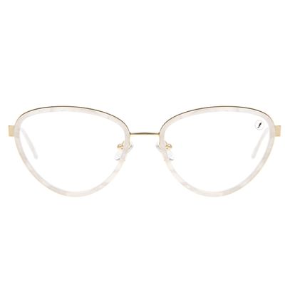 Armação Para Óculos de Grau Feminino Ótica Chilli Beans Gatinho Slim Branco
