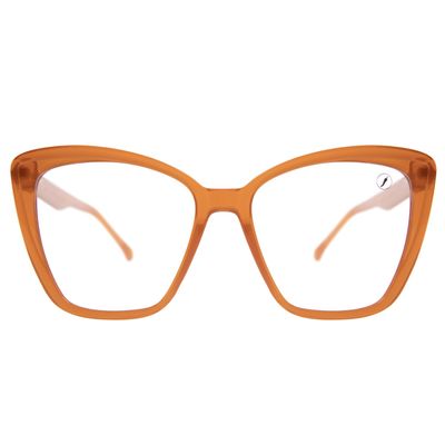 Armação Para Óculos de Grau Feminino Ótica Chilli Beans Max Cat Laranja