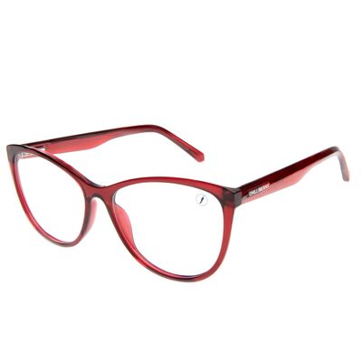 Armação Para Óculos de Grau Feminino Ótica Chilli Beans Gatinho TR90 Vinho