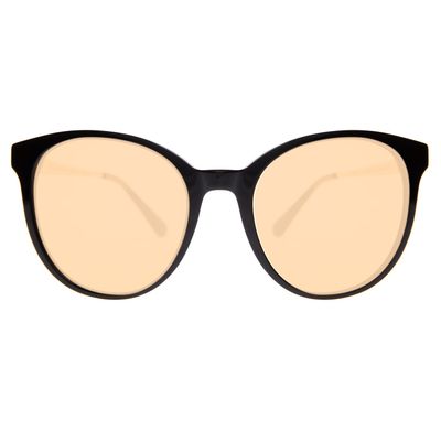 Óculos de Sol Feminino Premium Edition Redondo Clássico Preto