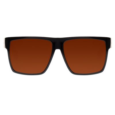 Óculos De Sol Masculino Chilli Beans Quadrado Preto Haste Bamboo Claro