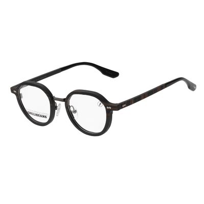 Armação Para Óculos De Grau Unissex Premium Edition Redondo Ônix