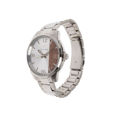 Relógio Analógico Masculino New Retrô Metal Prata