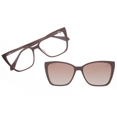 Armação Para Óculos de Grau Feminino Ótica Chilli Beans Linha Multi Polarizado Rosé
