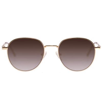 Óculos De Sol Feminino Chilli Beans Redondo Dourado