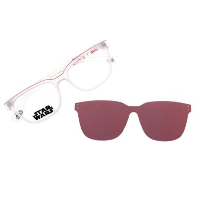 Armação Para Óculos de Grau Masculino Star Wars Sith  Multi Polarizado Transparente